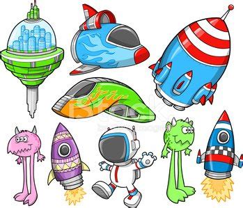 Cute Outer Space Set Stock Vector Royalty Free FreeImages