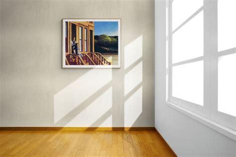 Edward Hopper Sunlight On Brownstones Art Print On Canvas Art