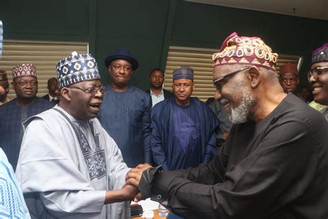 Photo News Tinubu Presents Manifesto To Apc Nwc In Abuja Western Post