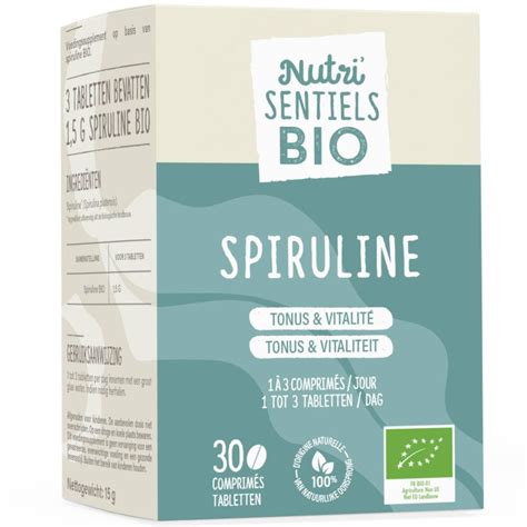 Nutri SENTIELS BIO Spiruline Tonus Vitalité 30 pc s Redcare Pharmacie