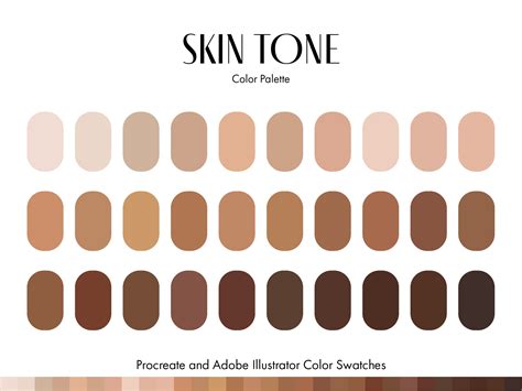 The Ultimate Color Palette For Skin Tones Skin Color Palette Skin Images