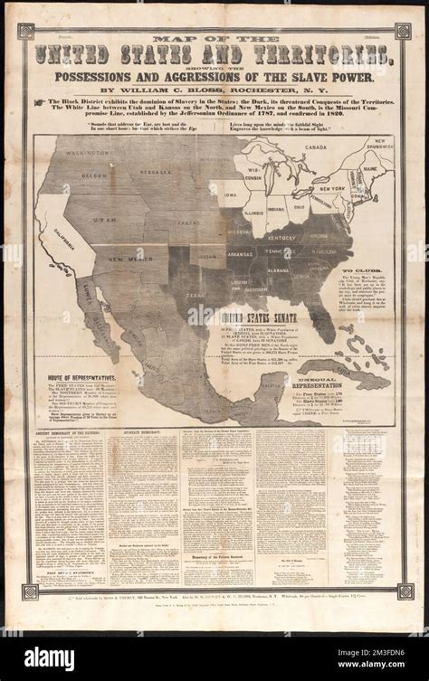 Map of the United States and territories, showing the possessions and ...