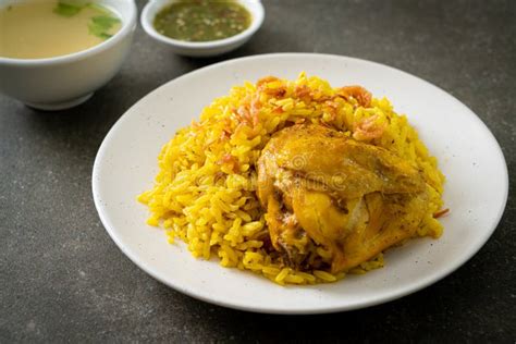 Chicken Biryani or Curried Rice and Chicken - Thai-Muslim Version of ...