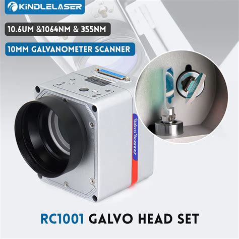 Kindlelaser Rc1001 Fiber Laser Scanning Galvo Head Set 10 6um And1064nm And 355nm 10mm Galvanometer