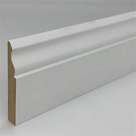 MDF Ogee Skirting Board White Primed 2 2m X 119mm X 18mm Atlantic