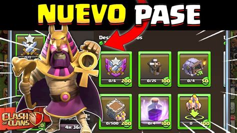 NUEVA SKIN ANALIZANDO NUEVO PASE De Oro Clash Of Clans ABRIL 2024