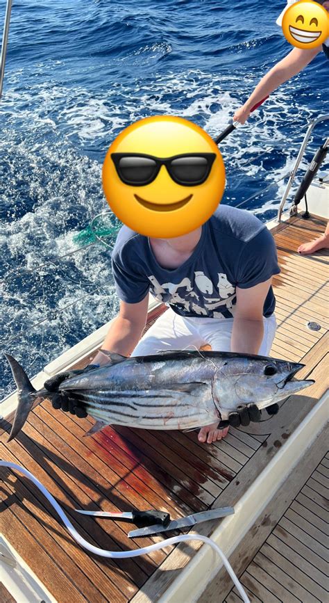 My First Offshore Catch Skipjack Tuna Cm Any Weight Estimations