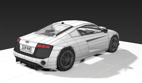 Audi R8 Free 3d Model 3d Printable Cgtrader