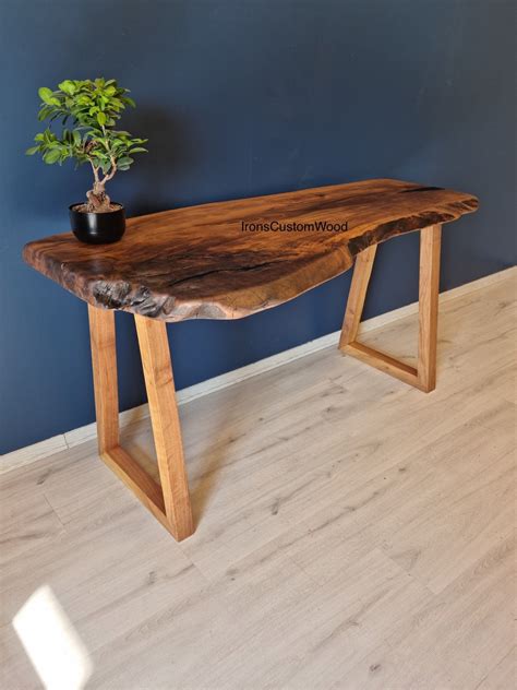 Live edge wood desk – Artofit