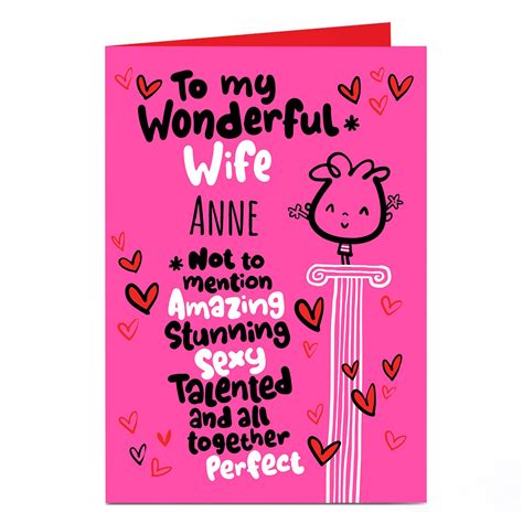 Buy Personalised Fruitloops Valentines Day Card Wonderful Wife For