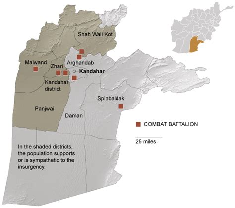 A Supportive Role for Battalions Around Kandahar - Graphic - NYTimes.com