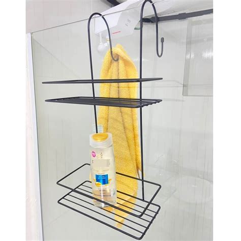 Suporte Para Box De Banheiro Shampoo - Suporte para Shampoo Duplo Prateleira de Encaixe para Box de Banheiro ...