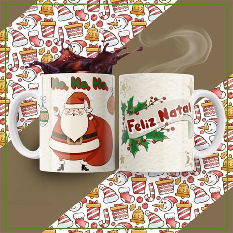 Caneca De Porcelana Presente De Natal Feliz Natal Elo7