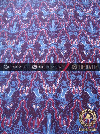 Jual Batik Cap Tulis Jogja Motif Krantil Biru Thebatik Indonesia