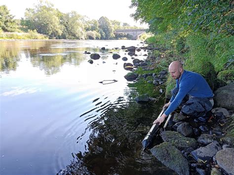 Checking Sediment Trap Tyne Rivers Trust