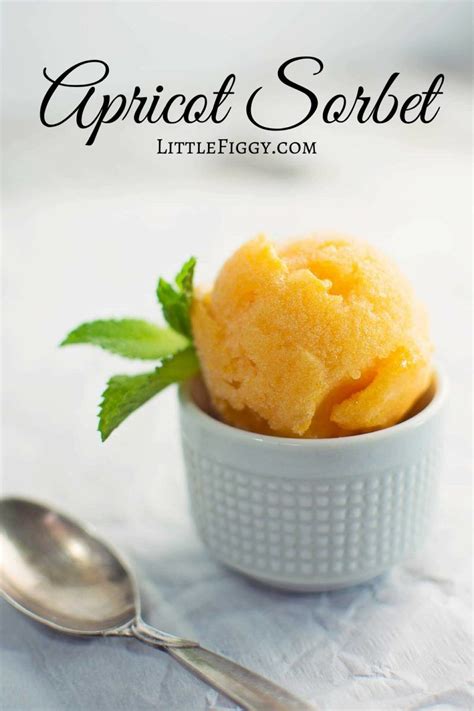 A Delicately Flavored Apricot Sorbet With A Hint Of Sweet White Wine