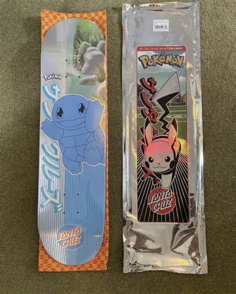 Santa Cruz X Pokemon Blind Bag Skateboard Deck Squirtle New Sealed