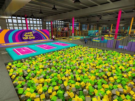 Extreme air indoor trampoline park foam pit soft play area | Trampoline Park | Pokiddo