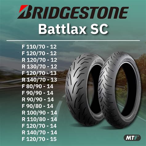 ยางสำหรับรถ Scooter Bridgestone รุ่น Battlax Sc By Motofiix Shopee