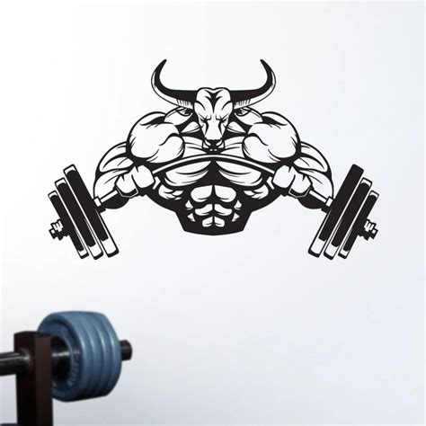 Dctal Gym Sticker Fitness Decal Bodybuilding Posters Name Muscle