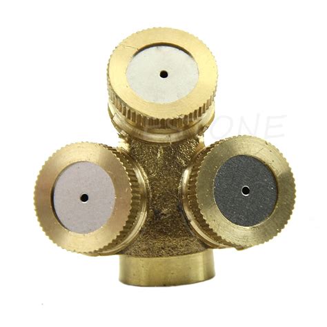 Holes Adjustable Brass Spray Misting Irrigation Nozzle Gardening