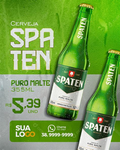 Social Media Distribuidora Cerveja Spaten Psd Editável [download] Designi