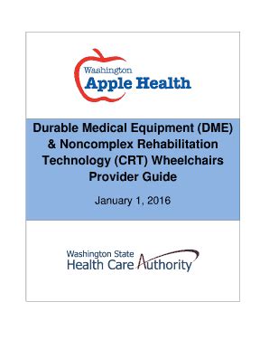 Fillable Online Hca Wa Durable Medical Equipment Dme Noncomplex