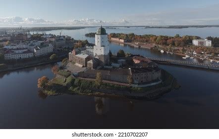 Aerial View Main Tourist Attractions Vyborg Stock Photo 2210702207 ...