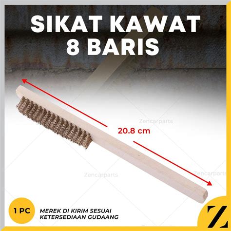 Jual Sikat Kawat Gagang Kayu Baris Besi Kuningan Halus Wire Brush X