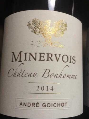 Andr Goichot Ch Teau Bonhomme Minervois Vivino Us