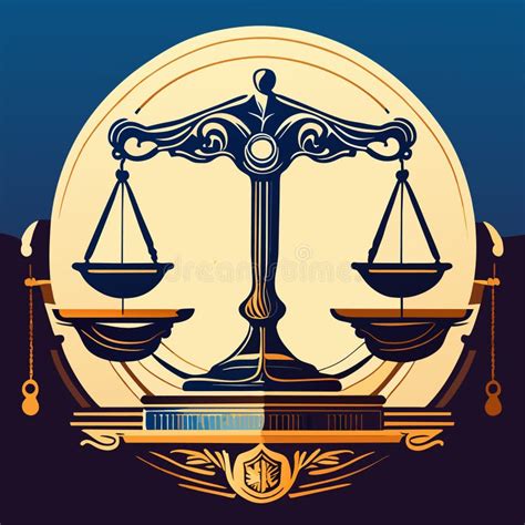 Scales of Justice. Law and Justice Concept. Vector Illustration Stock ...