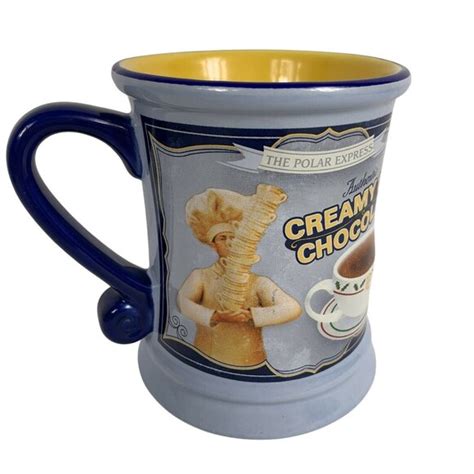 Warner Bros Dining Polar Express Creamy Hot Chocolate Coffee Mug Cup Warner Bros
