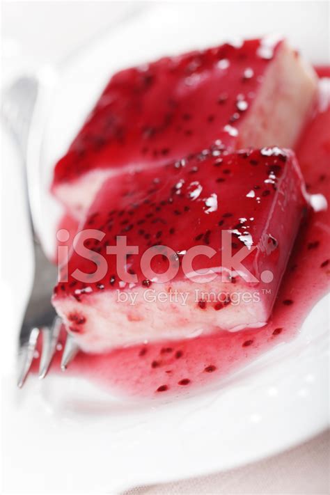 Semolina Pudding With Jam Stock Photo | Royalty-Free | FreeImages