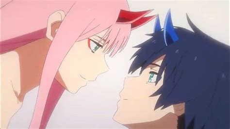 Zero Two And Hiro Kiss Zero Two Y Hiro Anime Hiro Finds Zero Two By