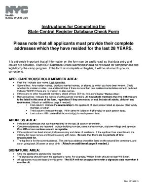 Fillable Online Nyc Instructions For Completing The State Central