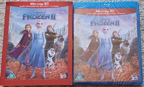 FROZEN 2 BLU RAY 3D 2D Slip Cover Disney New Sealed Frozen Ii 3