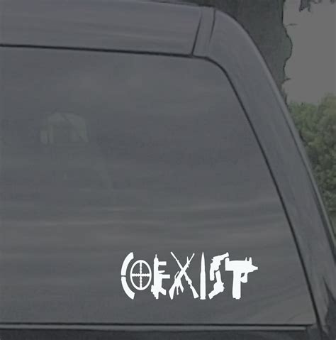 Guns Coexist Vinyl Graphic Sticker Decal Etsy