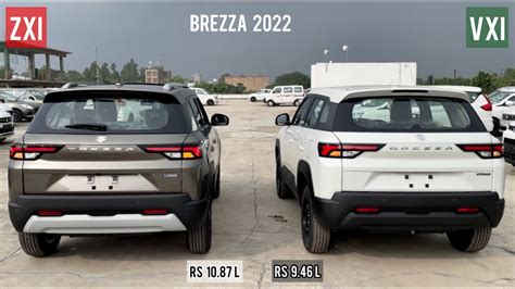 New Maruti Suzuki Brezza 2022 Vxi V S Zxi Variant Comparison Rs 1