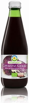 Żywność Ekologiczna Bio Food Sok z czerwonej kapusty kiszonej