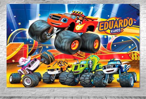 Painel Blaze Monster Machines Personalizado Elo7