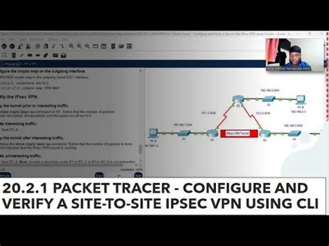 Packet Tracer Configure And Verify A Site To Site Ipsec Vnp