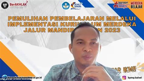 Webinar Pemulihan Pembelajaran Melalui Implementasi Kurikulum Merdeka