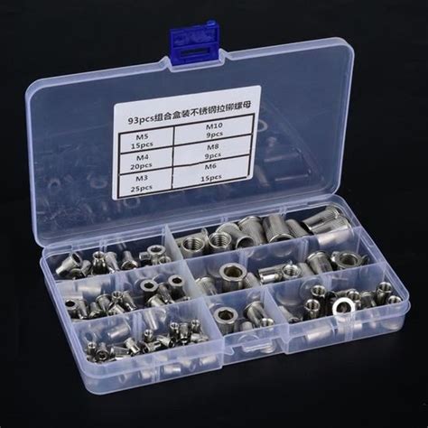 COC 7352624922033 crou Rivet Insert fileté Kit D assortiment D inserts