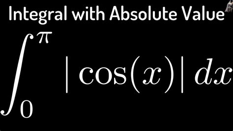 Evaluating The Definite Integral Of Cosx From 0 To Pi Youtube