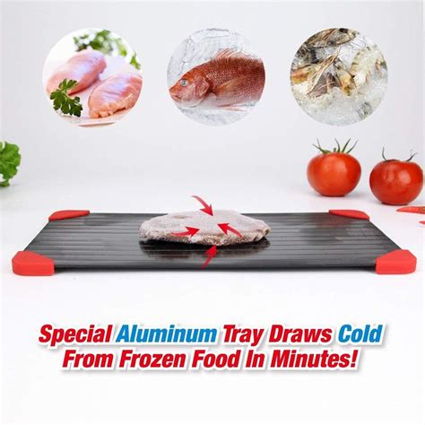 Meijuner Fast Defrosting Tray Thaw Frozen Food Meat Fruit Quick