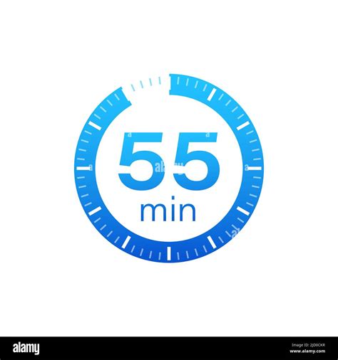 The Minutes Stopwatch Vector Icon Stopwatch Icon In Flat Style On