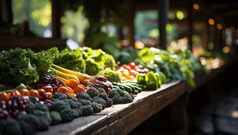 Freshness And Variety Of Organic Vegetables At The Supermarket