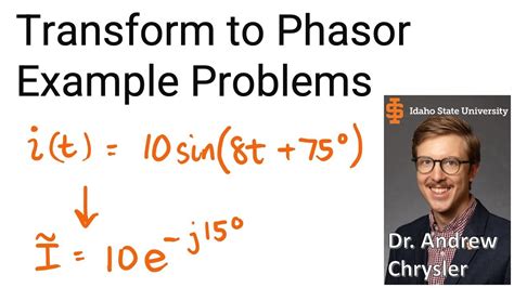 Transform To Phasor Example Problems YouTube