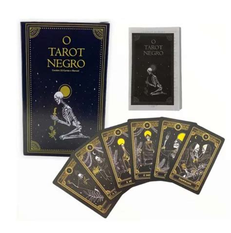 Baralho O Tarot Negro De Marselha Tar Cartas E Manual