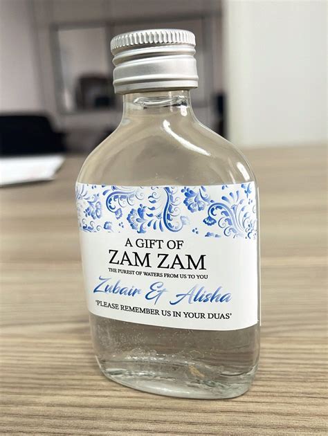 Zam Zam Water Bottle Stickers For 50ml Bottles Please Note These Are